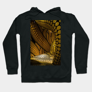 Golden snake  skin pattern Hoodie